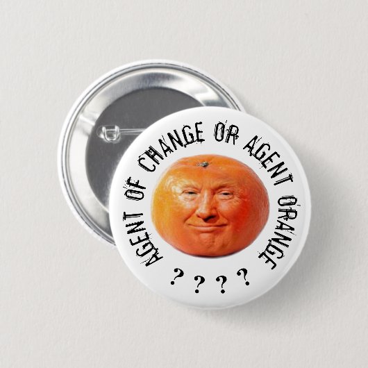 Donald Trump Orange Button (Vorne & Hinten)