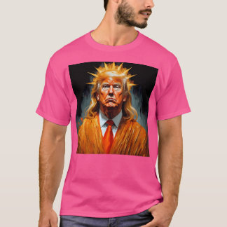 Donald Trump Orange Jesus Crowned T-Shirt