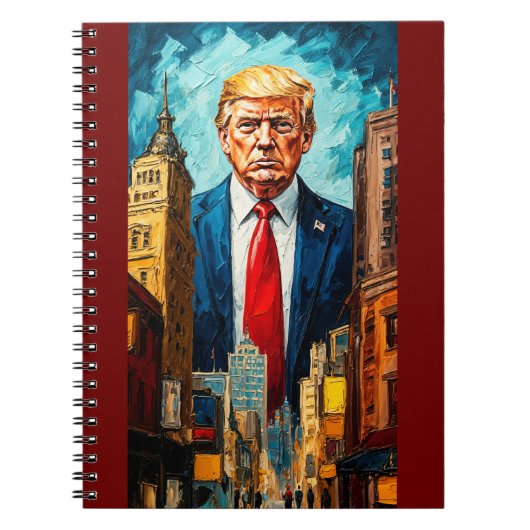DONALD TRUMP PAINT NOTIZBLOCK (Vorderseite)