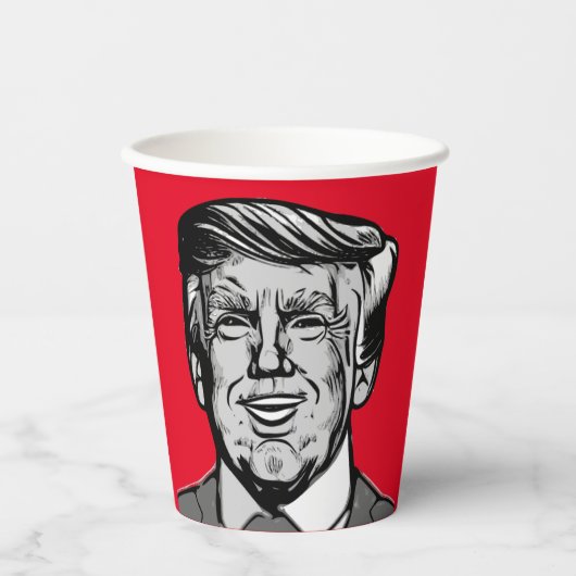 DONALD TRUMP PAPPBECHER (Vorderseite)