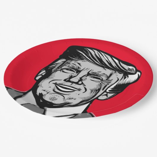 DONALD TRUMP PAPPTELLER (Schrägansicht)