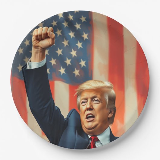 Donald Trump Pappteller (Vorderseite)