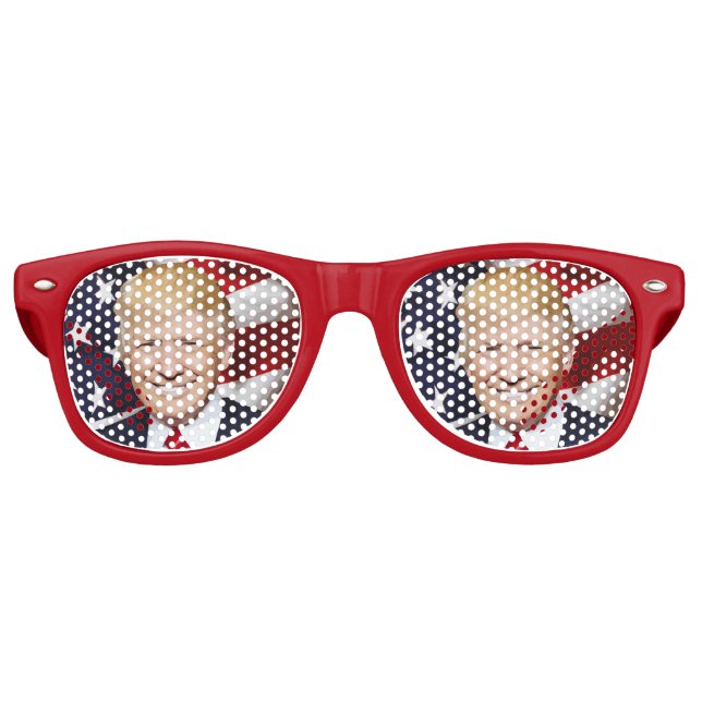 DONALD TRUMP PARTY FUN SUNGLASSES 2024 PARTYBRILLE (Vorderseite)