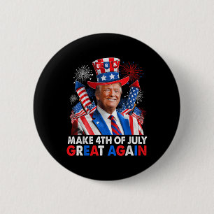 Donald Trump Patriotic Feuerwerk machen 4. Juli G Button