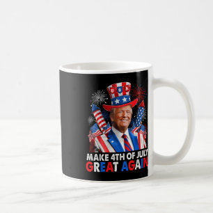 Donald Trump Patriotic Feuerwerk machen 4. Juli G Kaffeetasse