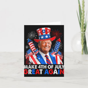 Donald Trump Patriotic Feuerwerk machen 4. Juli G Karte