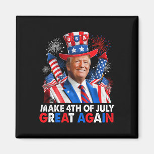 Donald Trump Patriotic Feuerwerk machen 4. Juli G Magnet