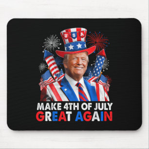 Donald Trump Patriotic Feuerwerk machen 4. Juli G Mousepad