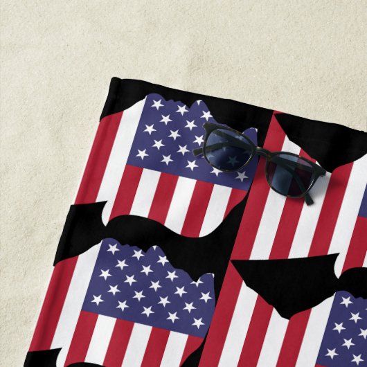 DONALD TRUMP PATRIOTIC FLAG Beach Handtücher (Beispiel)