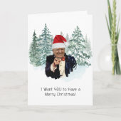 Donald Trump Patriotic Weihnachten Karte (Vorderseite)