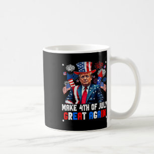 Donald Trump Patriotisches Feuerwerk Macht 4. Juli Kaffeetasse