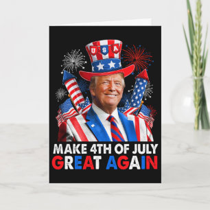 Donald Trump Patriotisches Feuerwerk Macht 4. Juli Karte