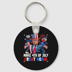 Donald Trump Patriotisches Feuerwerk macht 4. Juli Schlüsselanhänger