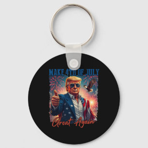 Donald Trump Patriotisches Feuerwerk Macht 4. Juli Schlüsselanhänger
