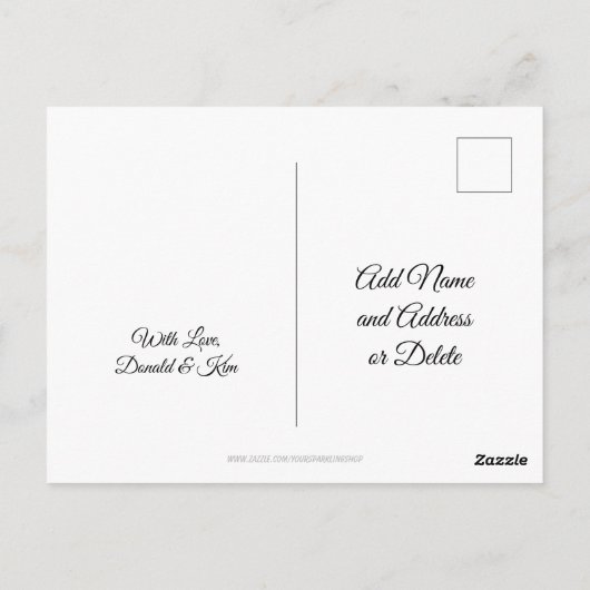 Donald Trump Peace Zitats Summit Nordkorea USA Postkarte (Rückseite)