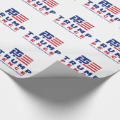 Donald Trump Pence Wahlkampagne 2016 Geschenkpapier (Ecke)