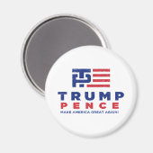 Donald Trump Pence Wahlkampagne 2016 Magnet (Vorderseite/Rückseite)
