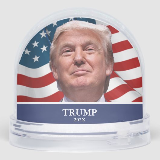 Donald Trump Personalized Name Schneekugeln (Rückseite)