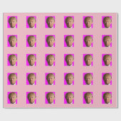 DONALD TRUMP PINK WRAPPPAPIER GESCHENKPAPIER (Flach)