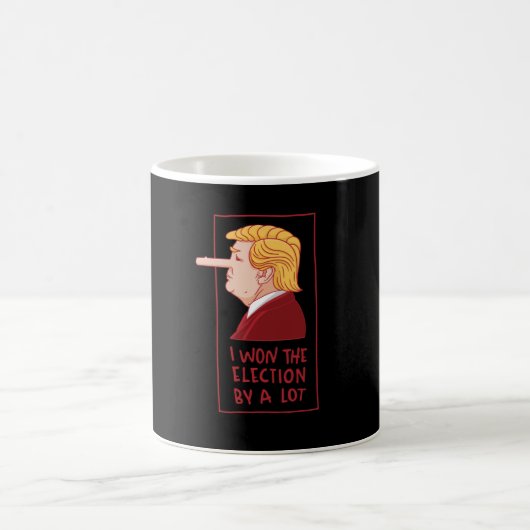 Donald Trump Pinocchio Funny Best Geschenk Kaffeetasse (Mittel)