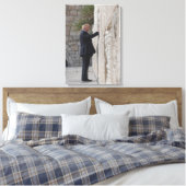 Donald Trump platziert einen Hinweis in der Wester Leinwanddruck (Insitu (Schlafzimmer))