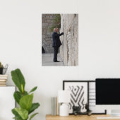 Donald Trump platziert einen Hinweis in der Wester Poster (Heimbüro)