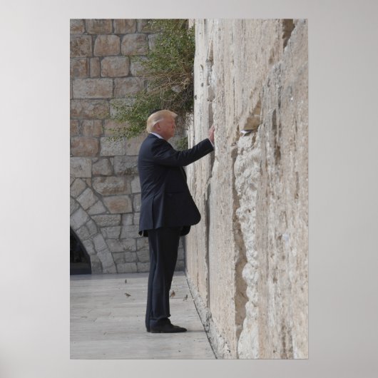 Donald Trump platziert einen Hinweis in der Wester Poster (Vorne)