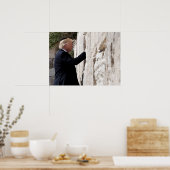 Donald Trump platziert einen Hinweis in der Wester Poster (Küche)