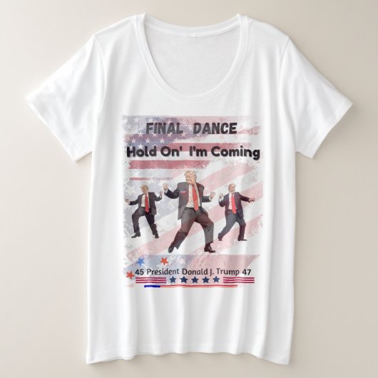 Donald Trump Plus Größe Frauenanteil T - Shirt (Design vorne)