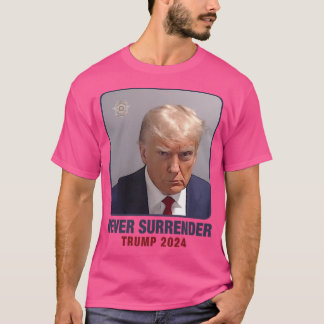 Donald Trump Police Mugshot Foto Not Guilty 45- T-Shirt