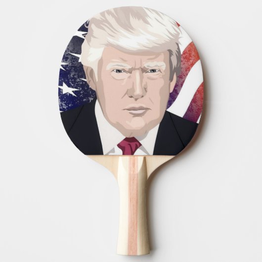 DONALD TRUMP PONG PADDLE TISCHTENNIS SCHLÄGER (Vorderseite)