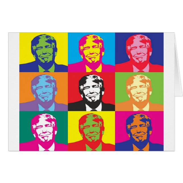Donald Trump Pop Art (Vorderseite (Horizontal))