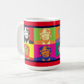 Donald Trump Pop Art Classic White Tasse (Vorderseite Links)
