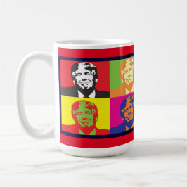 Donald Trump Pop Art Classic White Tasse