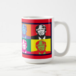 Donald Trump Pop Art Classic White Tasse