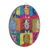 Donald Trump Pop Art Dartscheibe (Vorderseite Links)