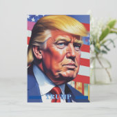 Donald Trump Pop Art Feiertagskarte (Stehend Vorderseite)