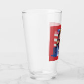 Donald Trump Pop Art Glas (Rechts)
