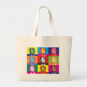 Donald Trump Pop Art Jumbo Stoffbeutel