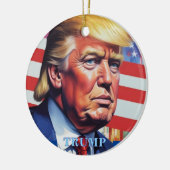 Donald Trump Pop Art Keramik Ornament (Links)