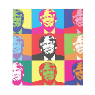 Donald Trump Pop Art Notizblock