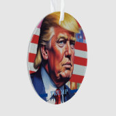 Donald Trump Pop Art Ornament (Vorderseite)