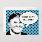 Donald Trump Pop Art Postkarte (Vorne/Hinten)