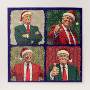 Donald Trump Pop Art Weihnachts-Puzzle MAGA Feiert Puzzle