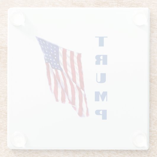 Donald Trump Pop Glasuntersetzer (Rückseite)