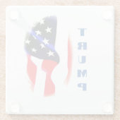 Donald Trump Pop Glasuntersetzer (Rückseite)