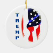 Donald Trump Pop Keramik Ornament (Hinten)
