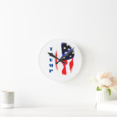 Donald Trump Pop Runde Wanduhr (Zuhause)
