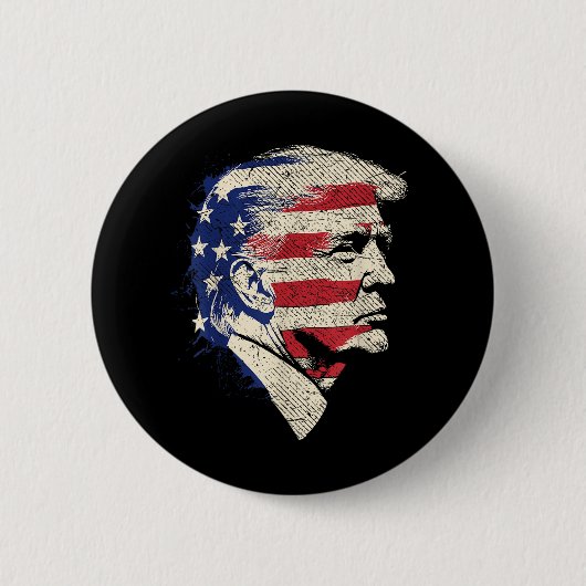 Donald Trump Portrait Button (Vorderseite)