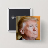 Donald Trump Portrait Button (Vorne & Hinten)